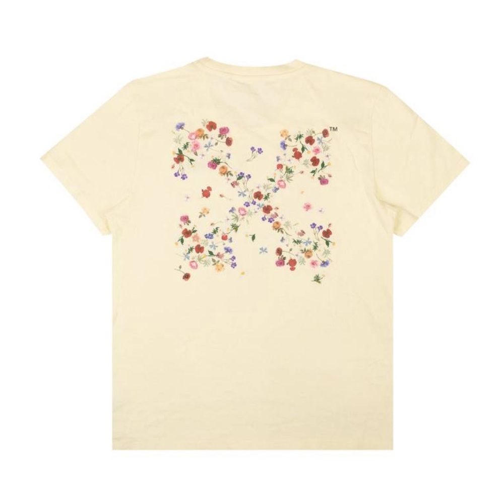 Collectible! Rare Off White floral logo T Shirt